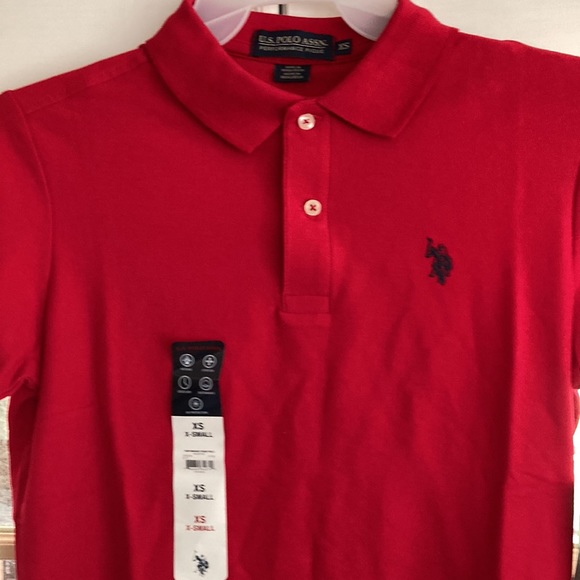 US POLO ASSN. RED POLO SHIRT - Picture 11 of 17